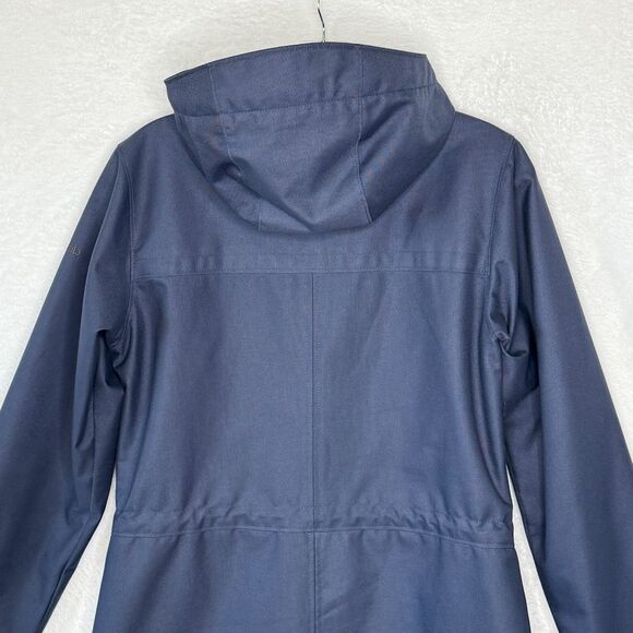 Columbia Here And There Trench Jacket Women's Small Omni Wick Rain Coat Blue - Picture 16 of 16